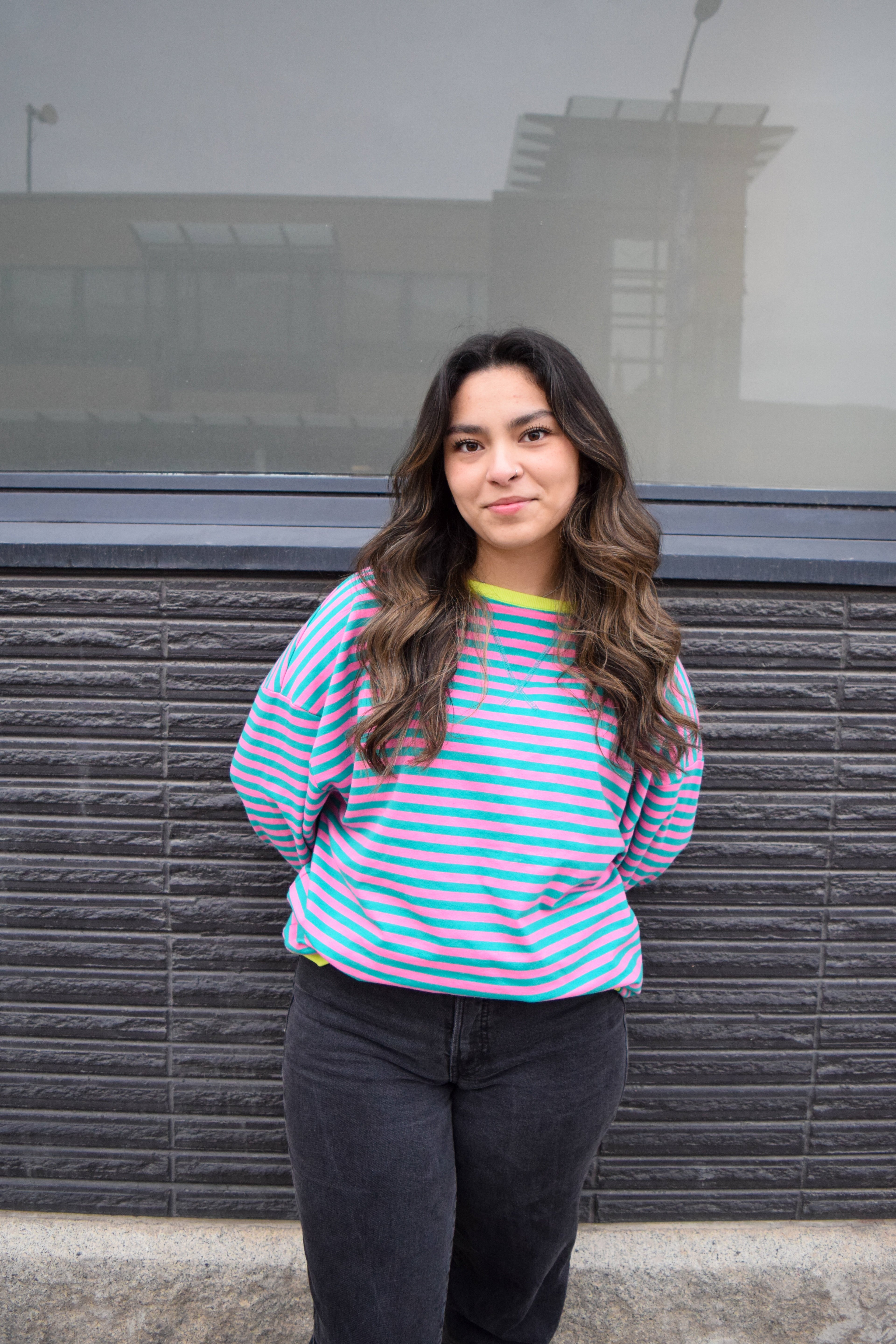 Sarah stripped crewneck