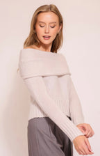Grey Haze Slouch Sweater