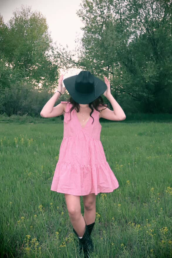 Strawberry fields mini dress