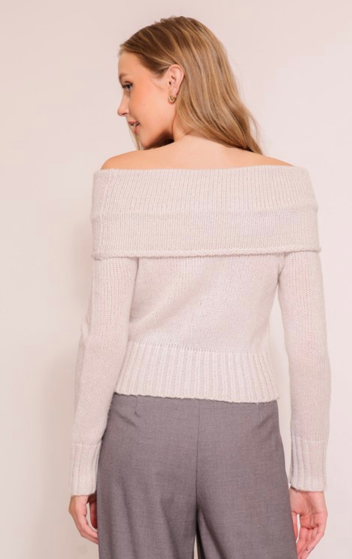 Grey Haze Slouch Sweater