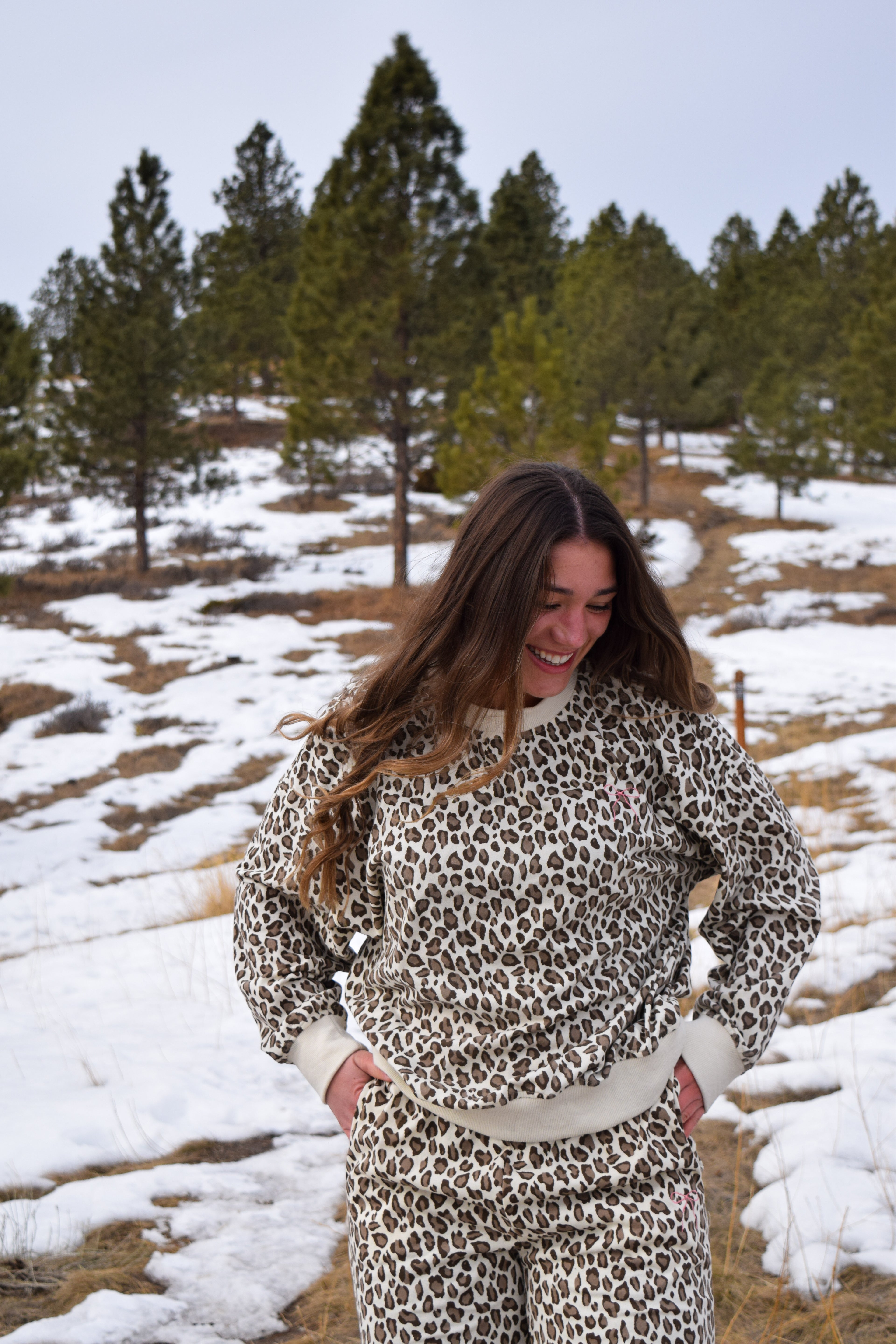 Katie leopard print lounge set