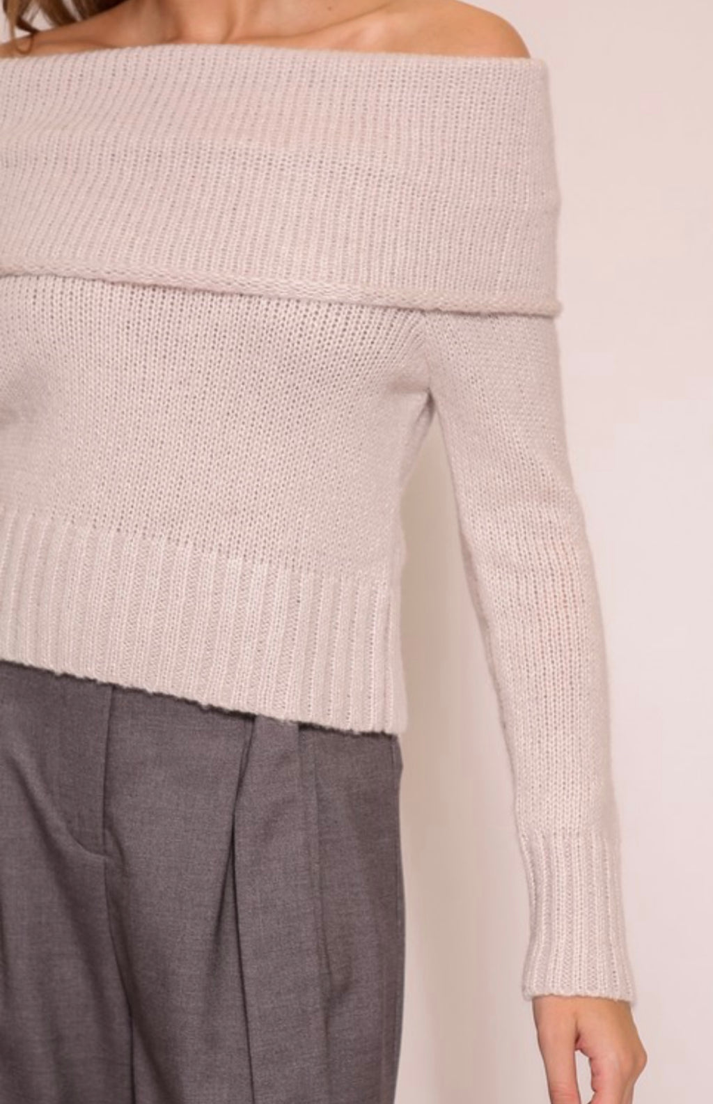 Grey Haze Slouch Sweater