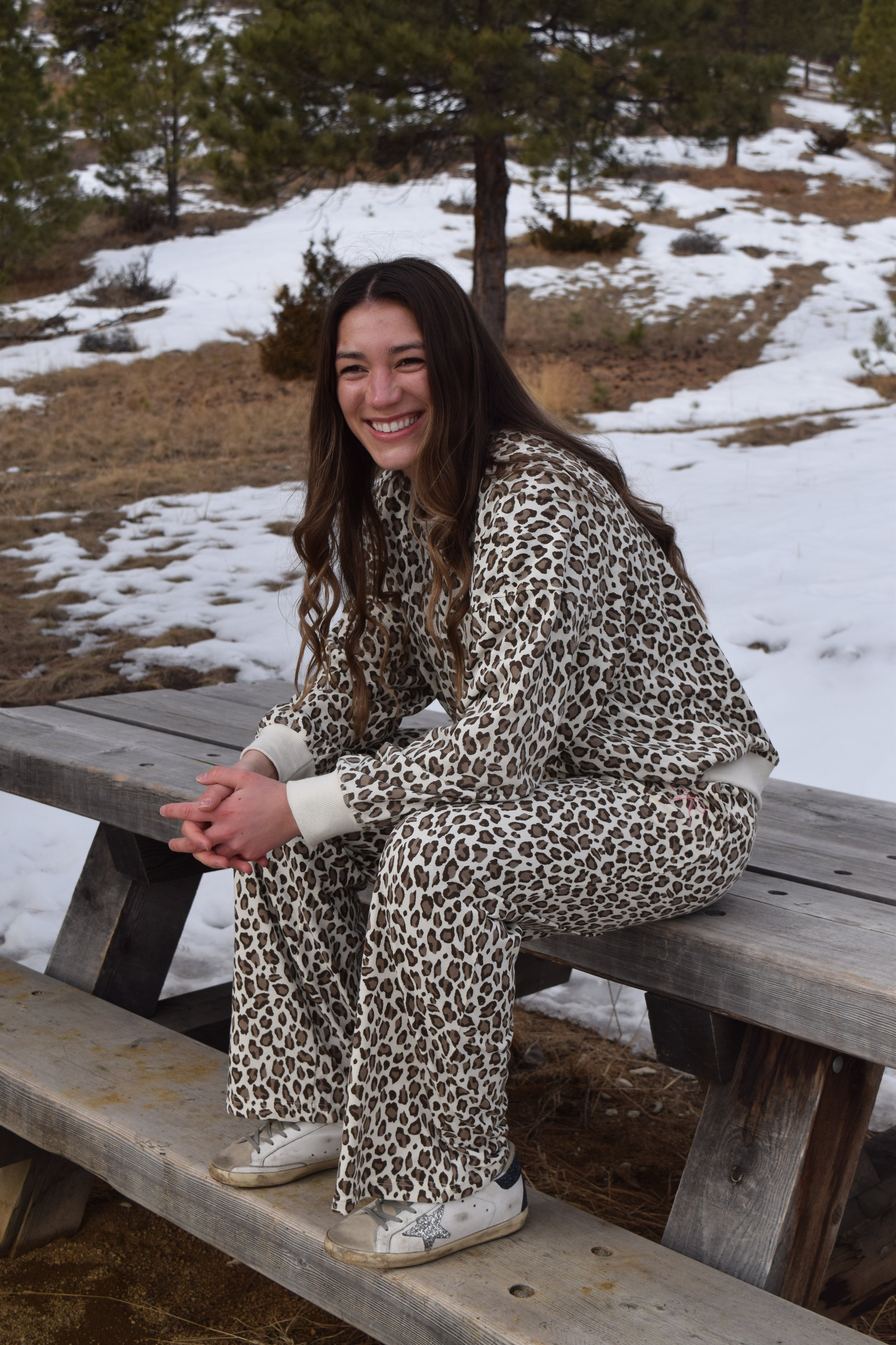 Katie leopard print lounge set