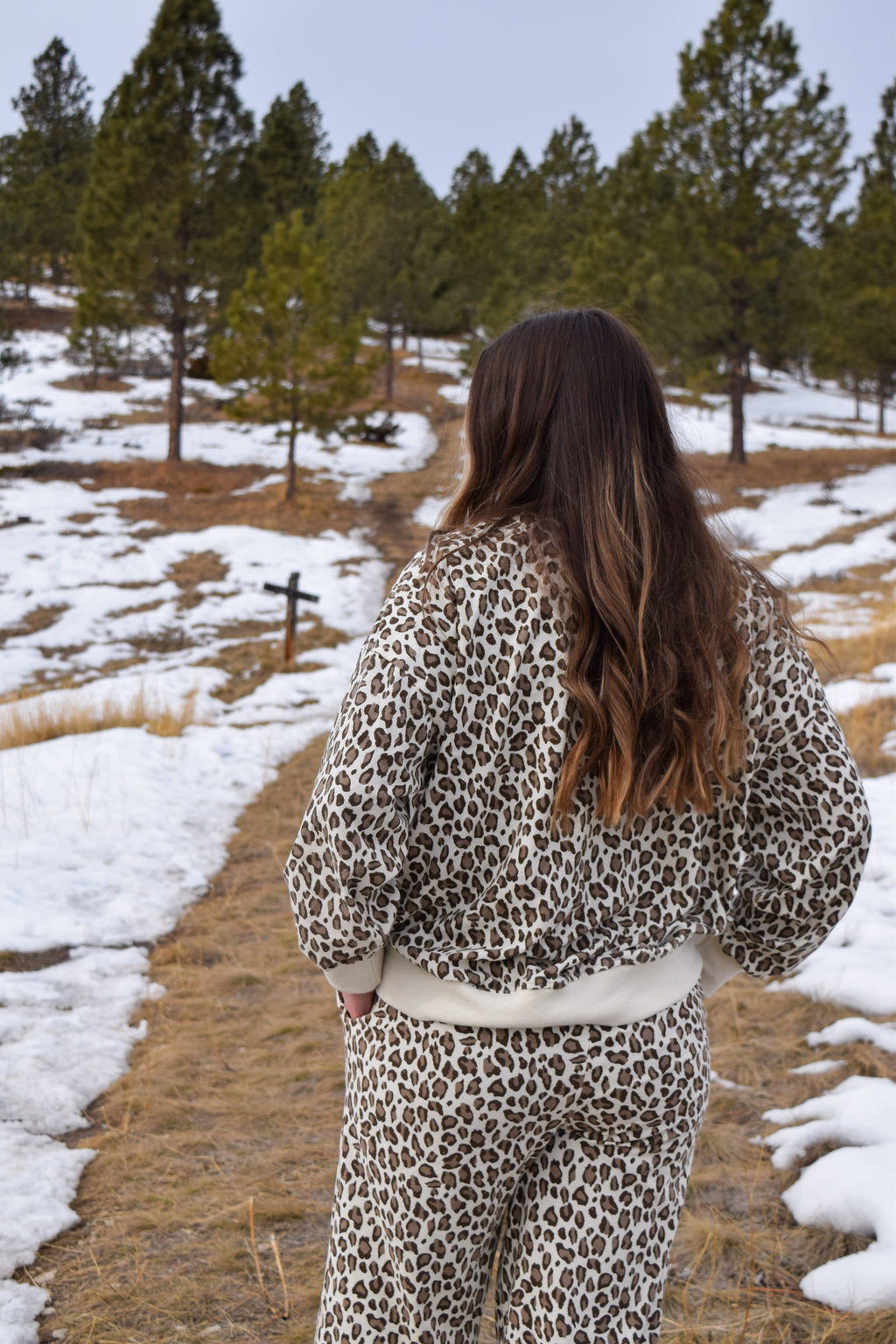 Katie leopard print lounge set