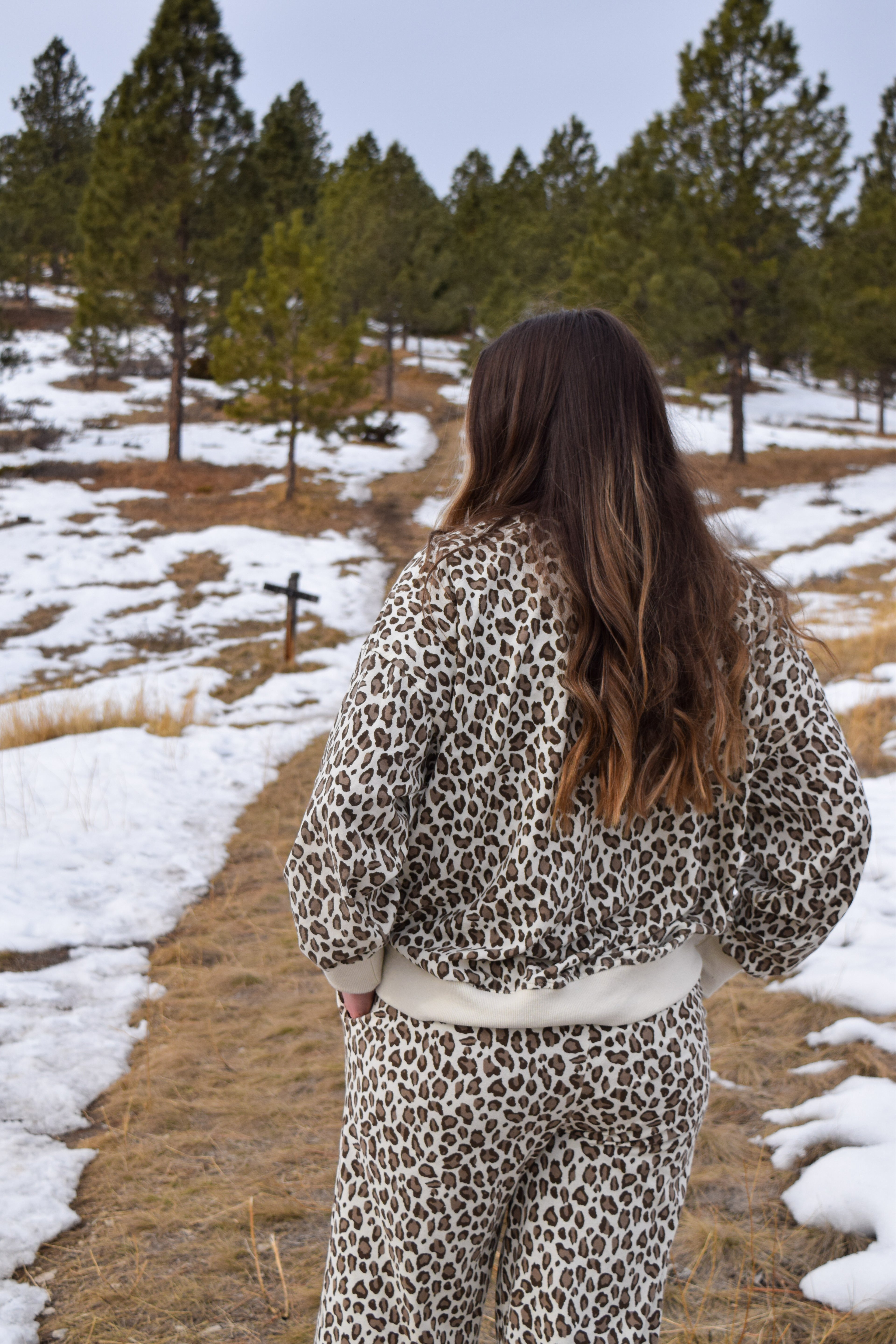 Katie leopard print lounge set