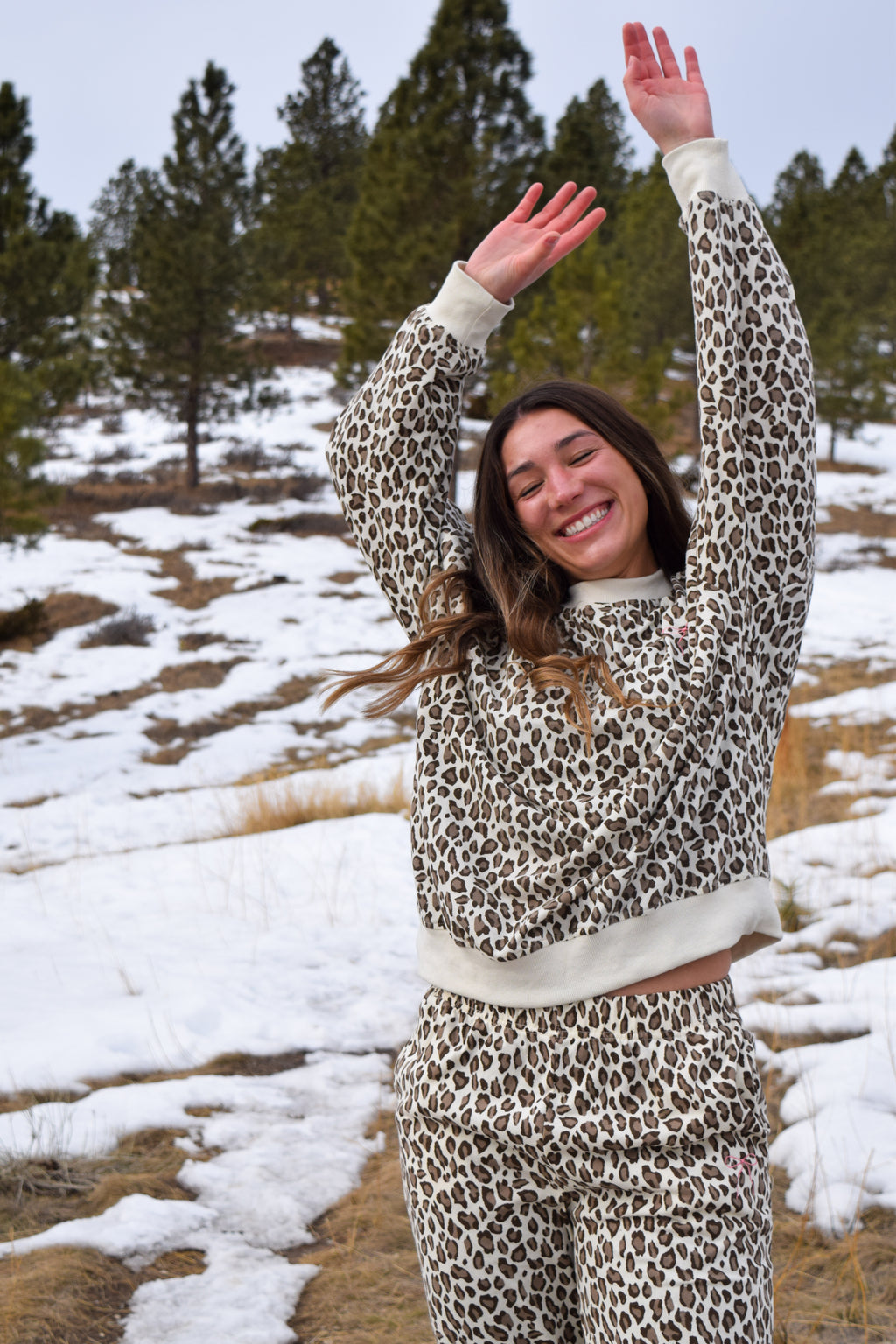 Katie leopard print lounge set