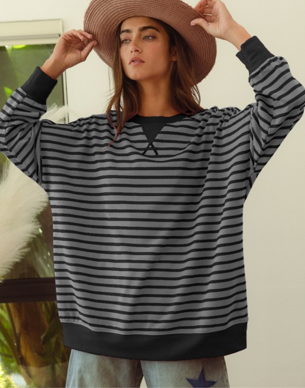 Stella stripped crewneck