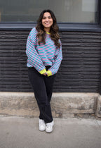 Sarah stripped crewneck