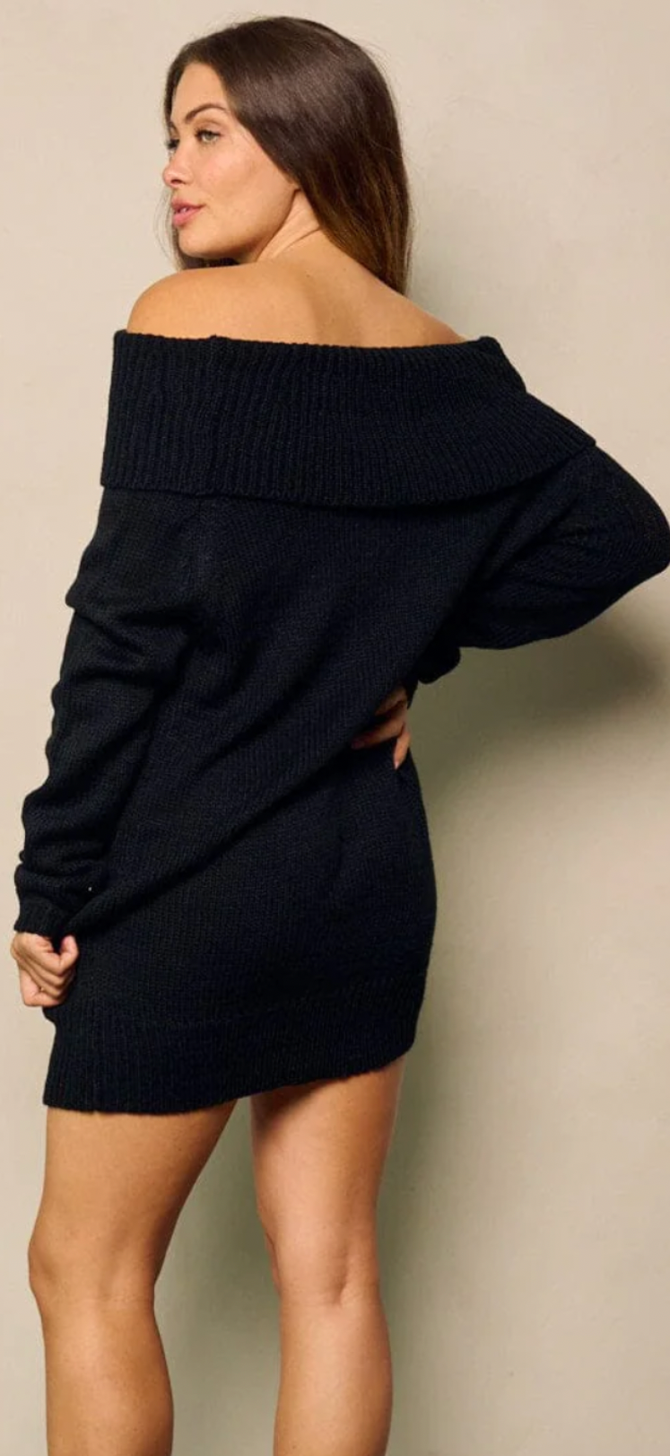 Midnight sweater dress