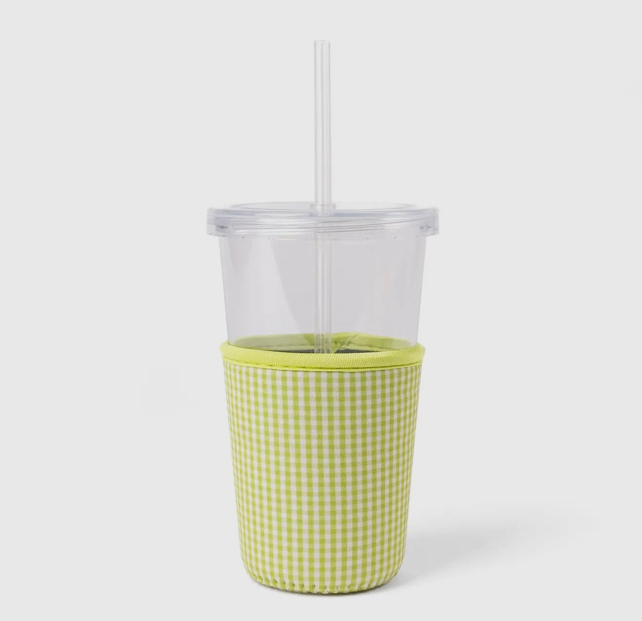simply gingham drink sleeve, Iced Coffee Koozie