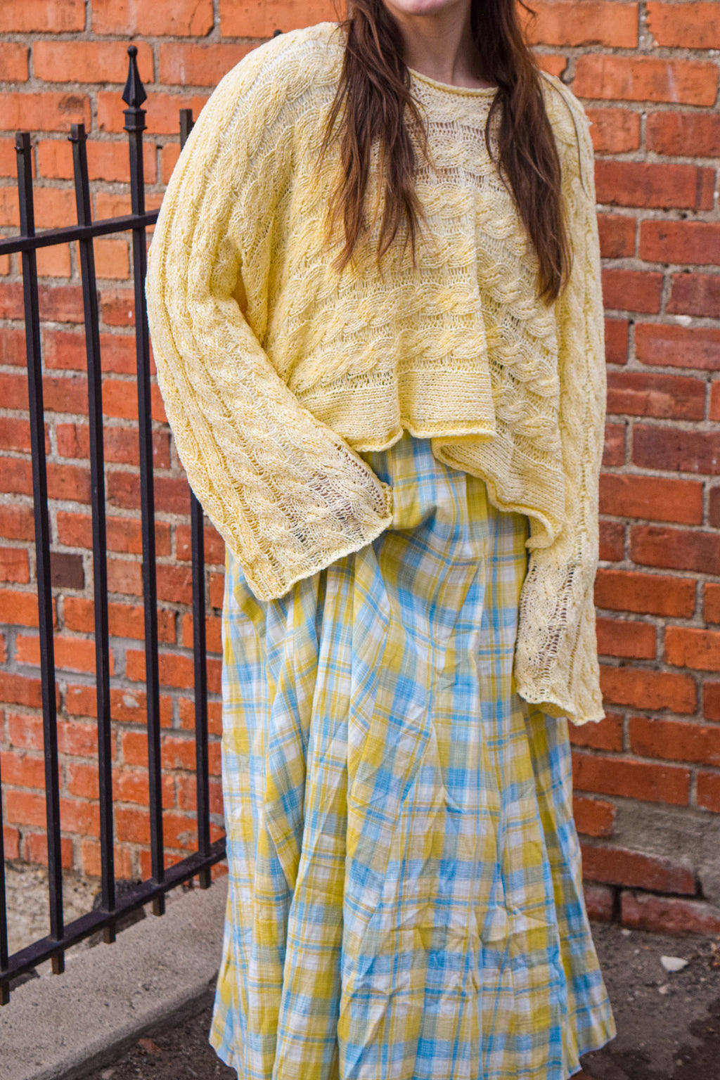 Honey & Sky Plaid Skirt
