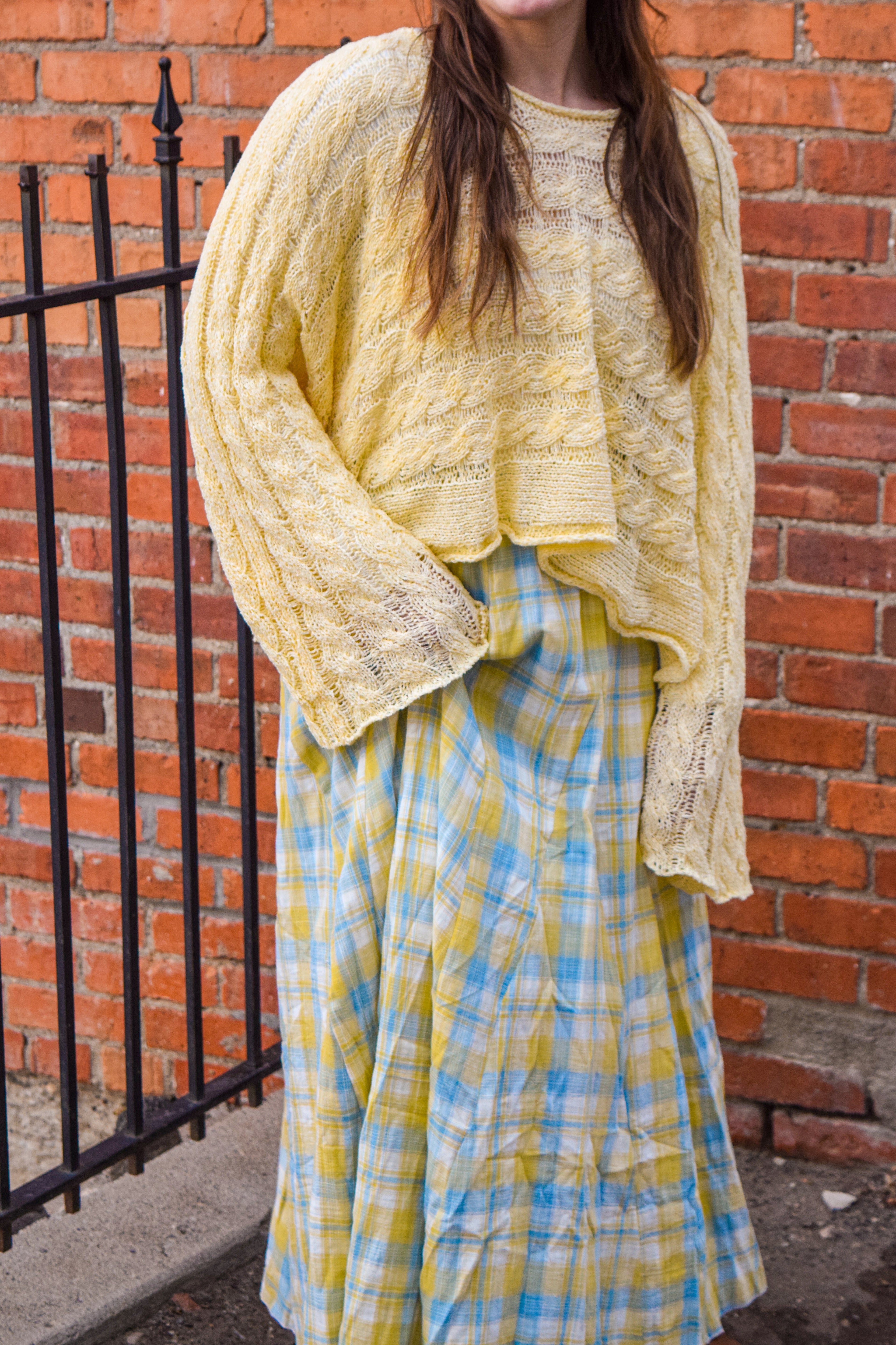 Honey & Sky Plaid Skirt