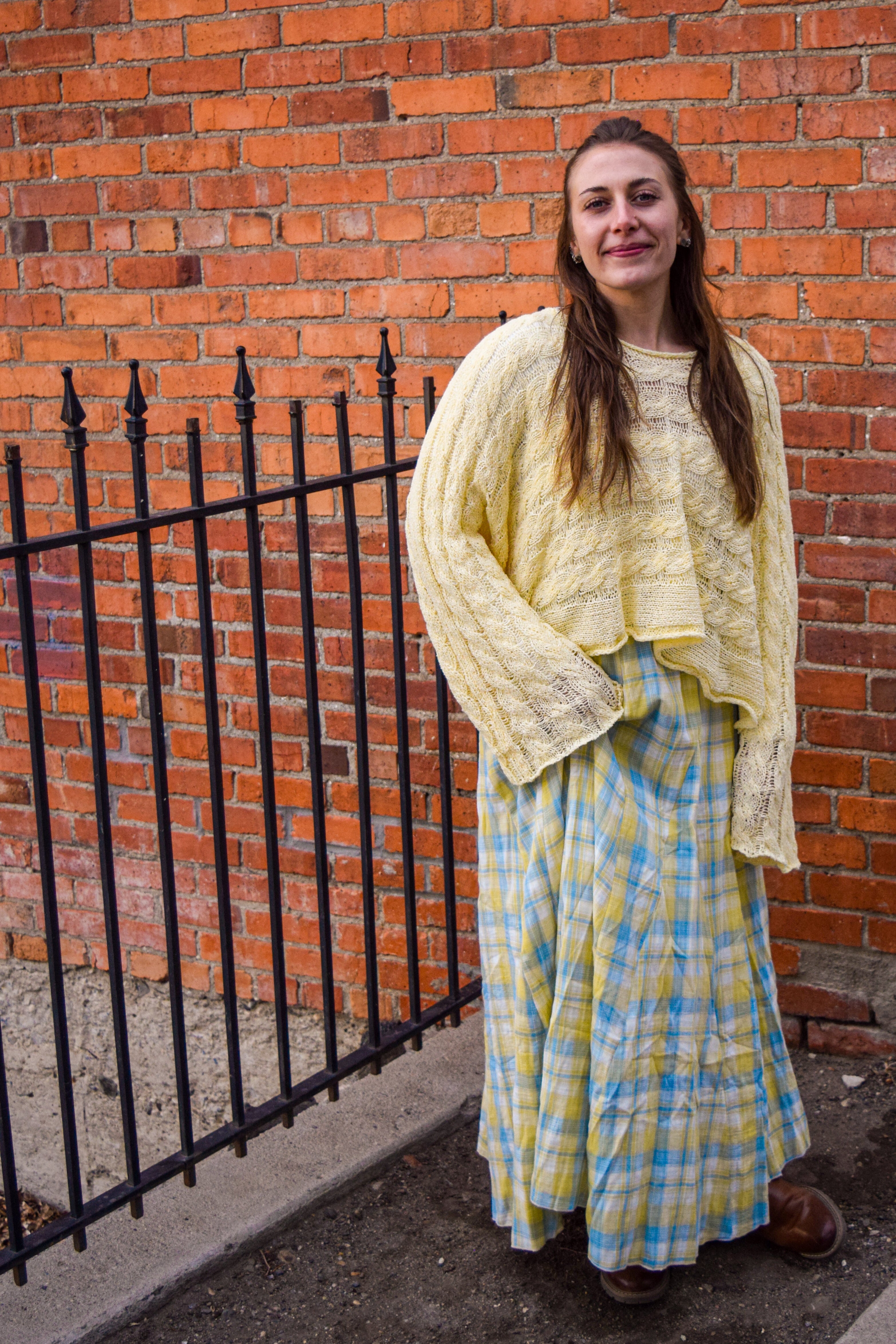 Honey & Sky Plaid Skirt