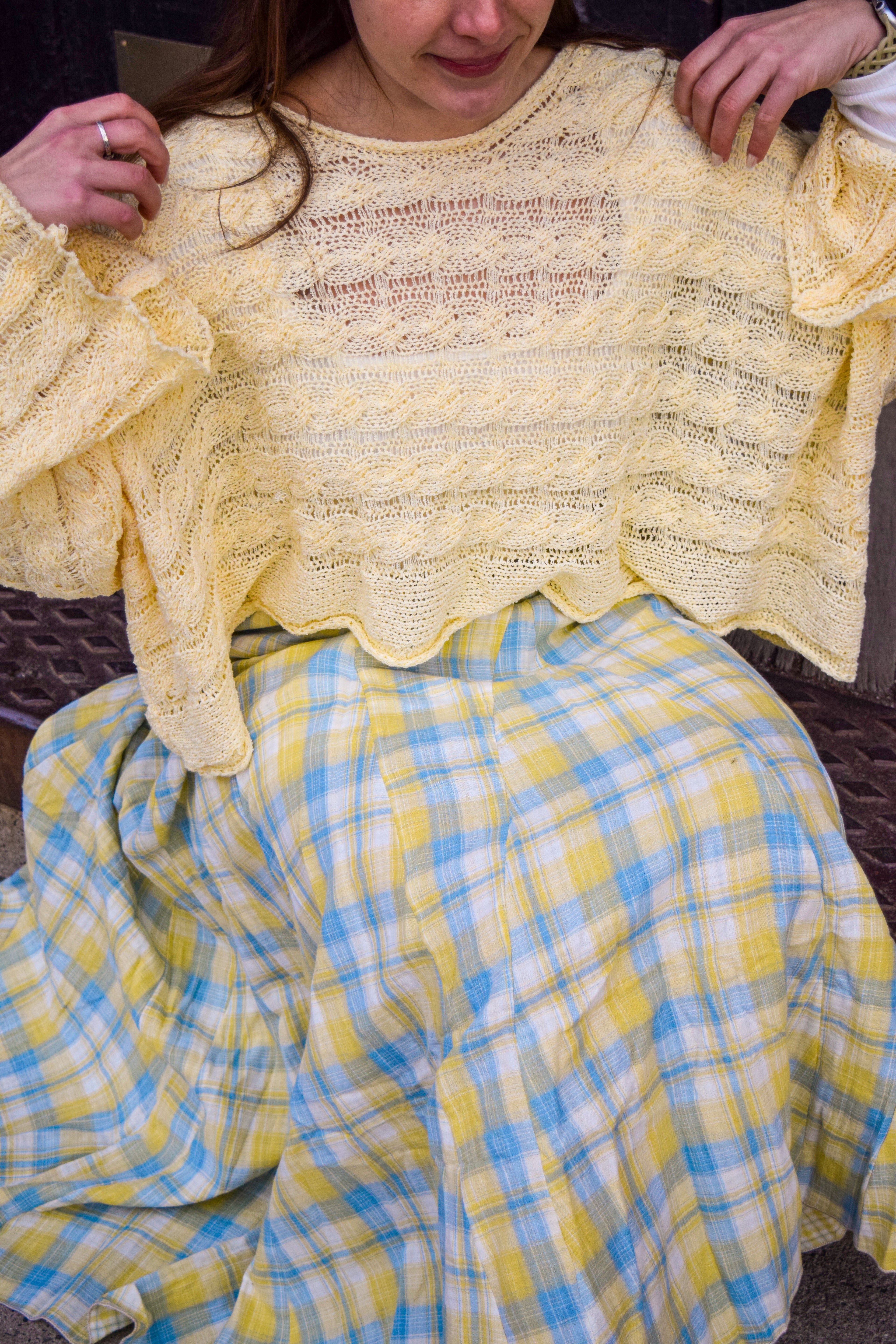 Honey & Sky Plaid Skirt