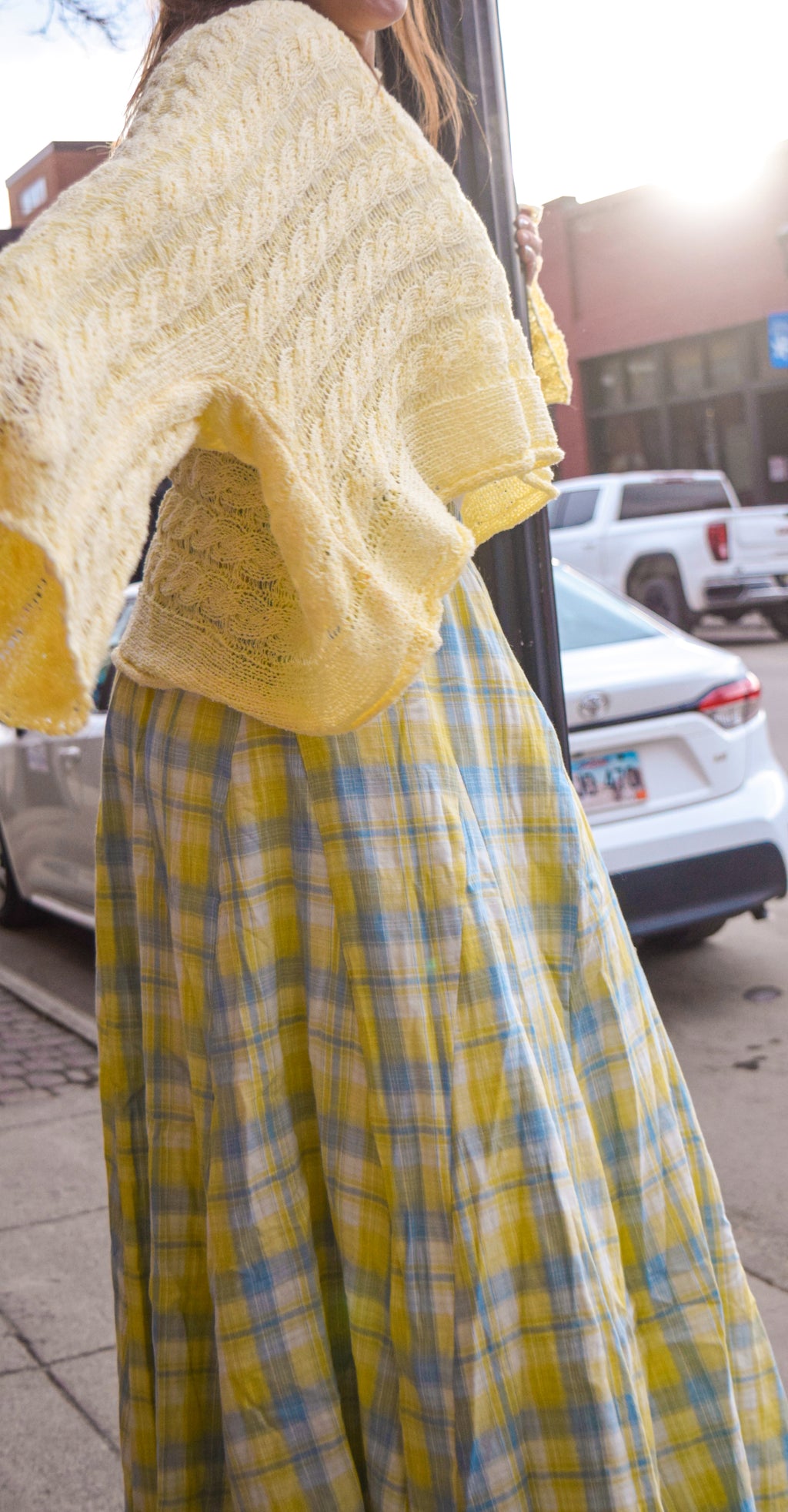Honey & Sky Plaid Skirt