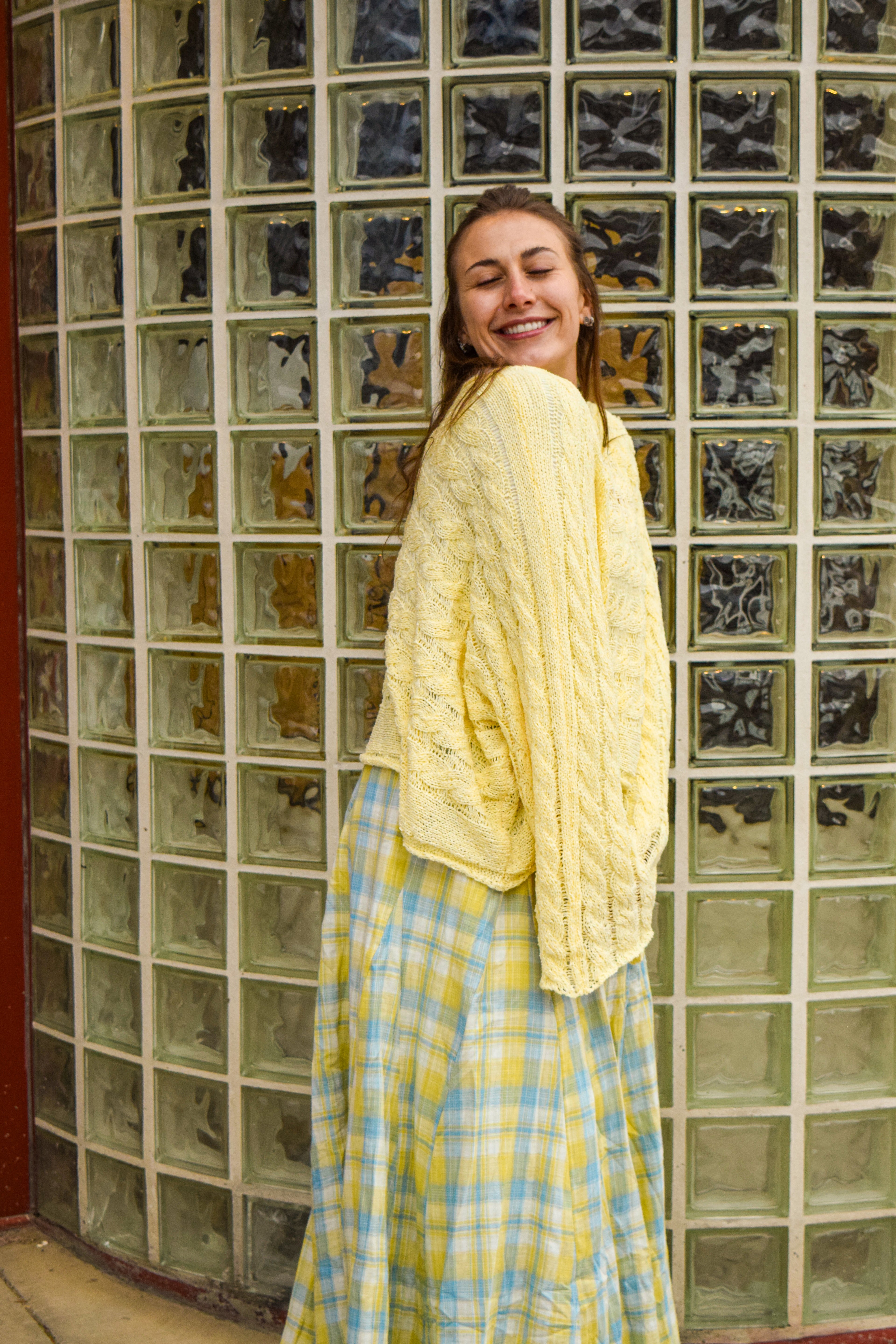 Honey & Sky Plaid Skirt