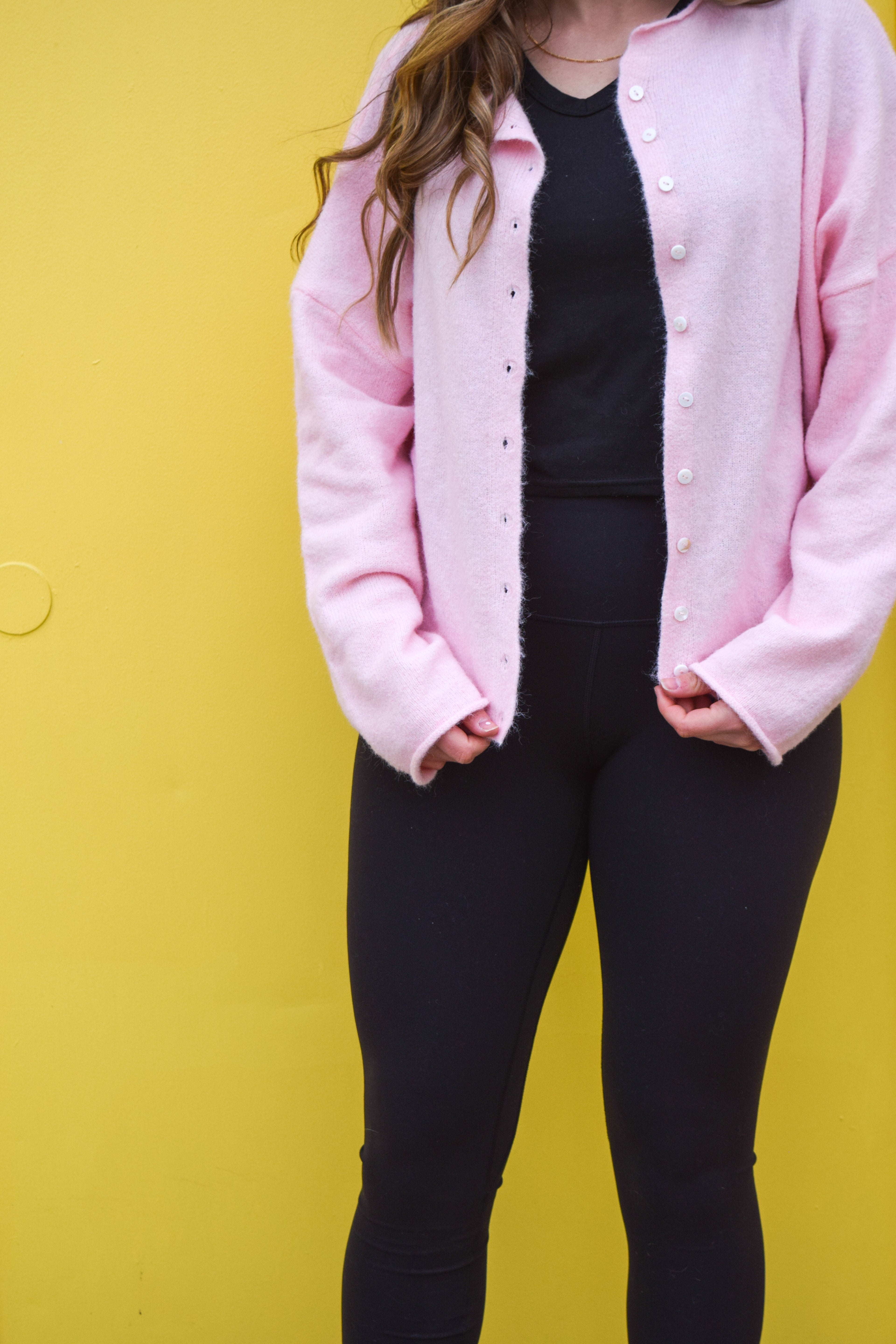 Piper cardigan- LIGHT PINK