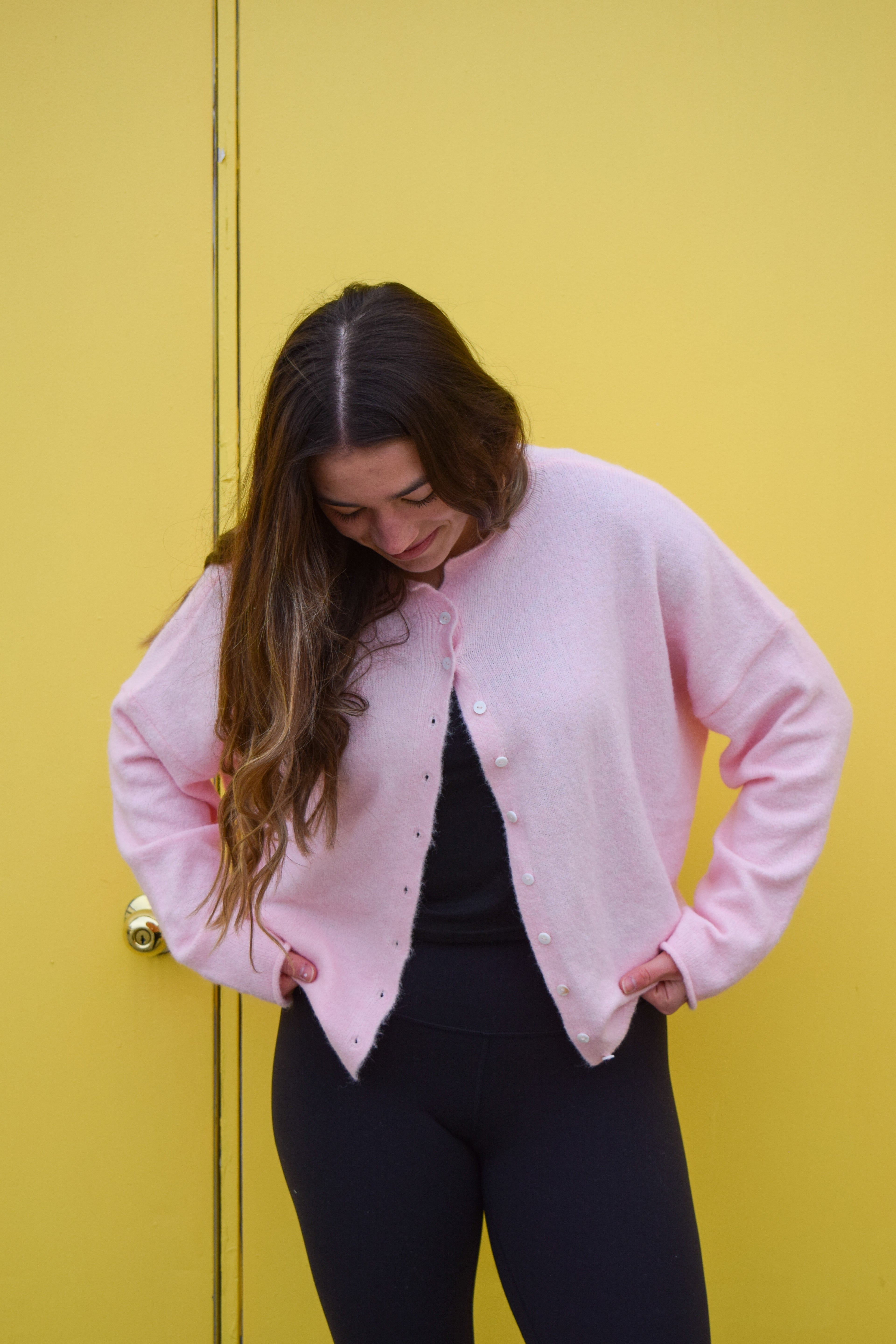 Piper cardigan- LIGHT PINK