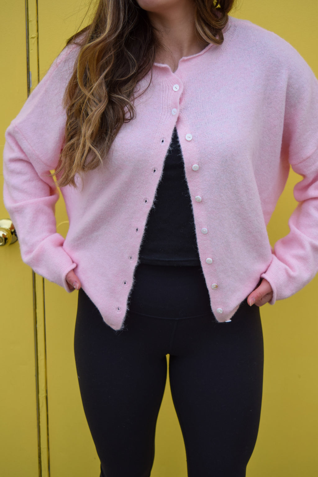 Piper cardigan- LIGHT PINK