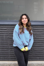 Sarah stripped crewneck
