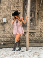 Kailey gingham babydoll dress