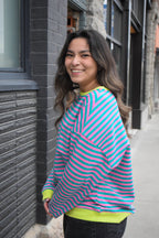 Sarah stripped crewneck