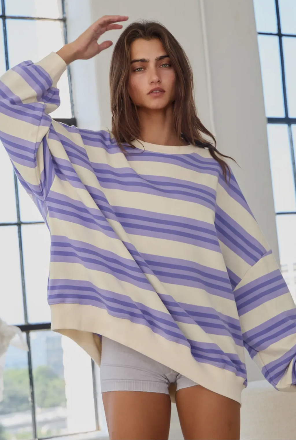 Lavender breeze crewneck