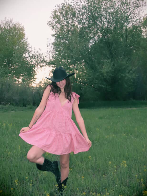 Strawberry fields mini dress