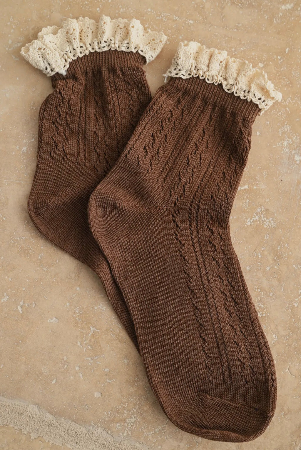 Mocha cottage socks