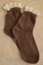 Mocha cottage socks