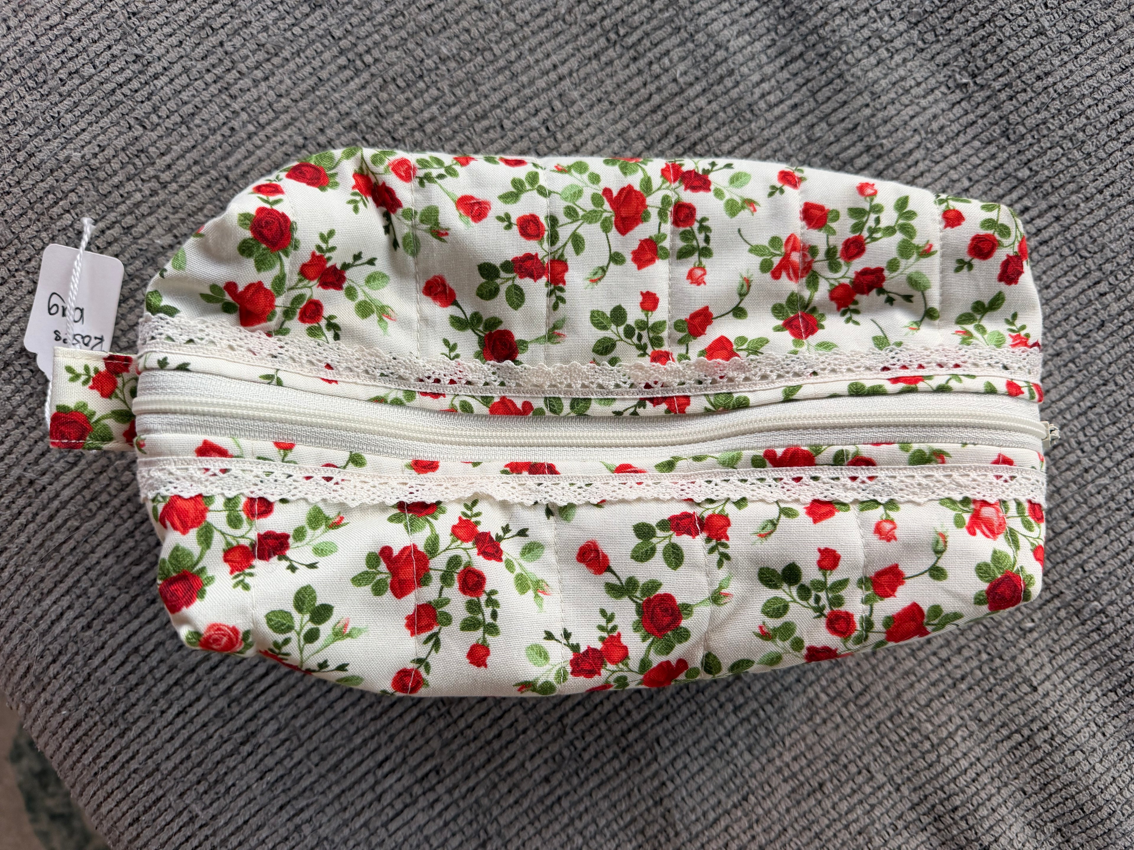 Rose makeup bag