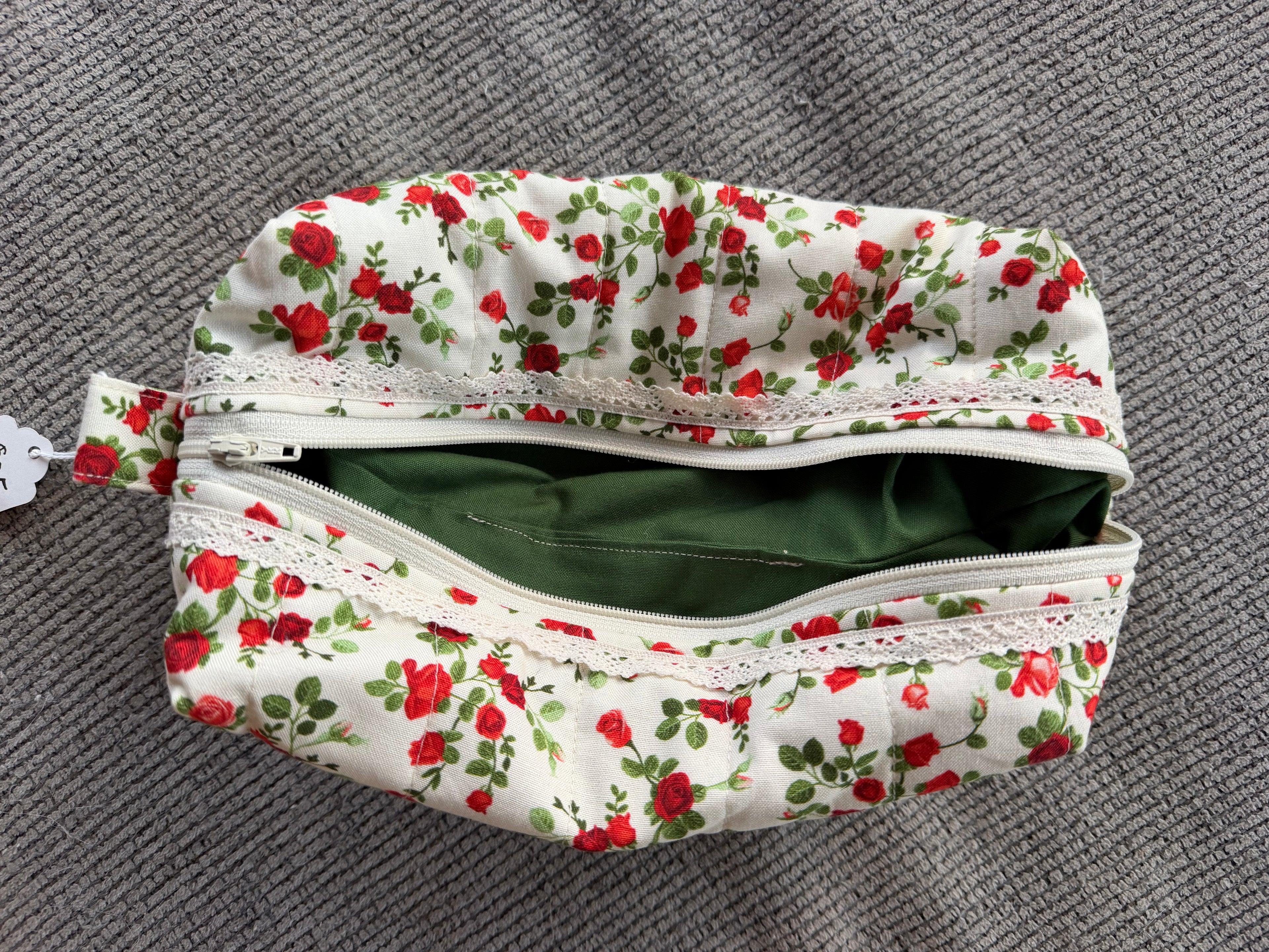 Rose makeup bag