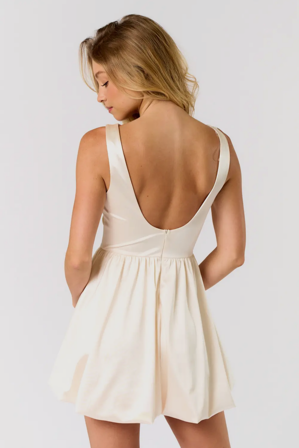 Champagne spritz mini dress